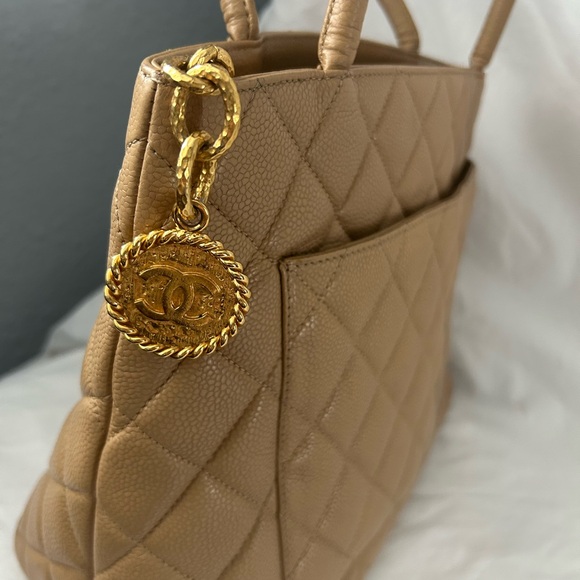 Chanel camel color caviar medallion tote - Picture 12 of 16